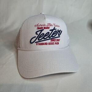 Jeeter Apparel Brand White Baseball Cap NWT Streetwear Logo Hat Men/Women